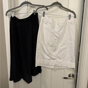 Elegant Black Pleated Skirt